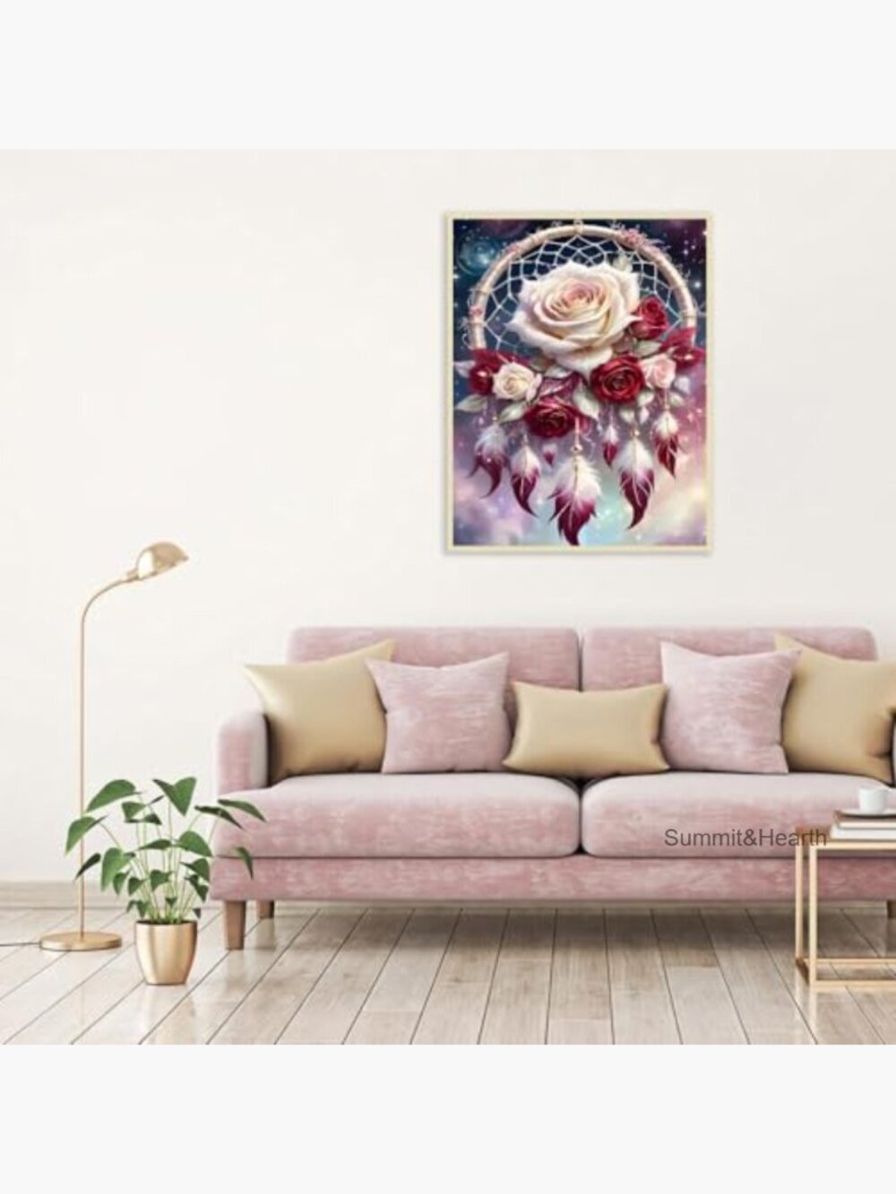 Dream Catcher Cross Stitch Kit for Beginners, 12x16 Inch Pre-Printed Pattern - Picture 5 of 7